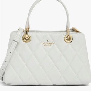 Kate Spade Cream Quilted Satchel Casey Meringue NWT